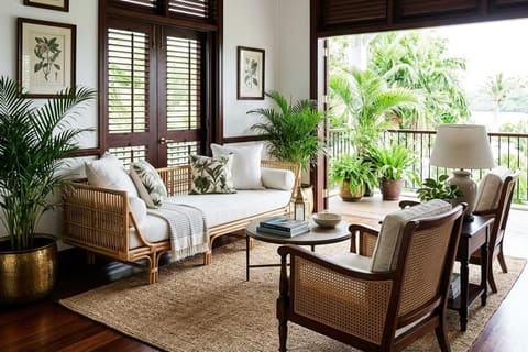Tropical Colonial interior