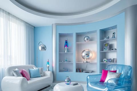 Y2K Futurism interior